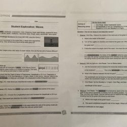 Gizmo student exploration waves answer key