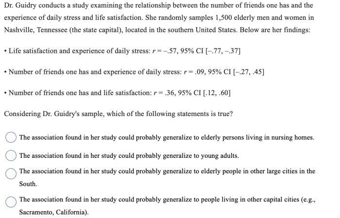 Dr guidry conducts a study examining