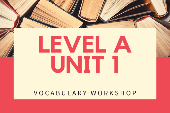 Vocabulary workshop unit 1 answers level d